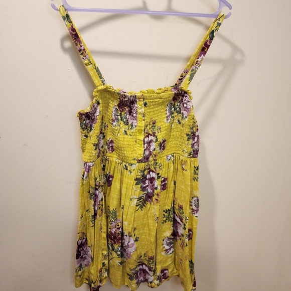 TORRID Plus Size Floral Babydoll Cami Elastic Strappy Top size 1 - Picture 4 of 14